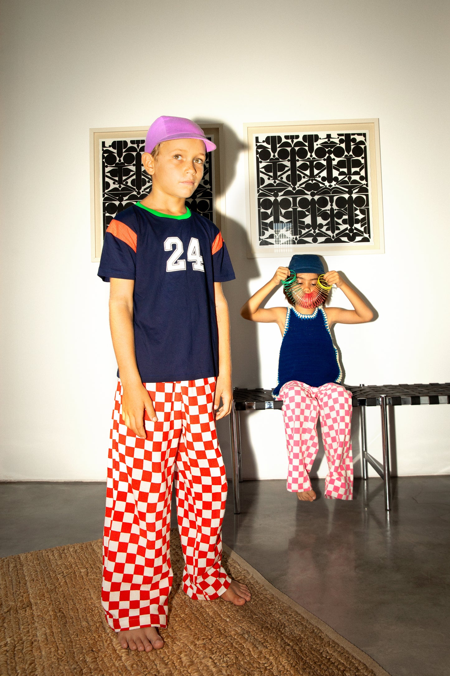 SWAY CHECK PANTS RED - nikasgotsoul