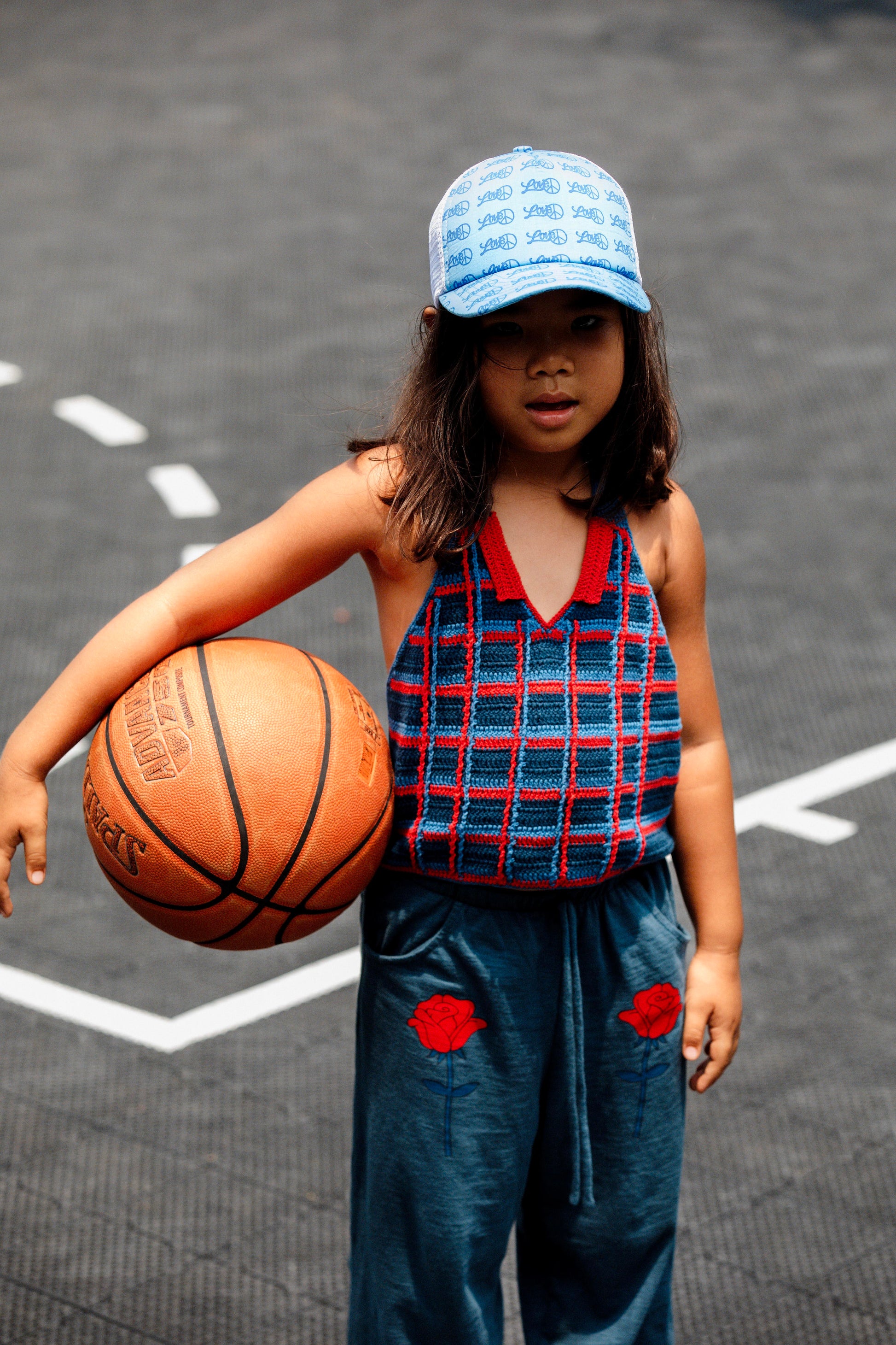 LOVE TRUCKER  MESH CAP - BLUE - nikasgotsoul