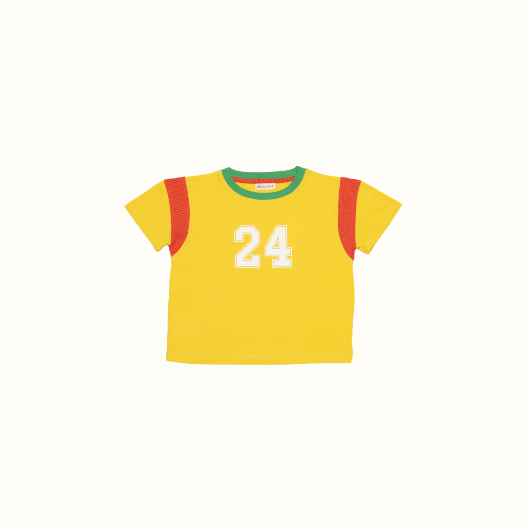 CEREAL NUMBER T-SHIRT YELLOW - nikasgotsoul