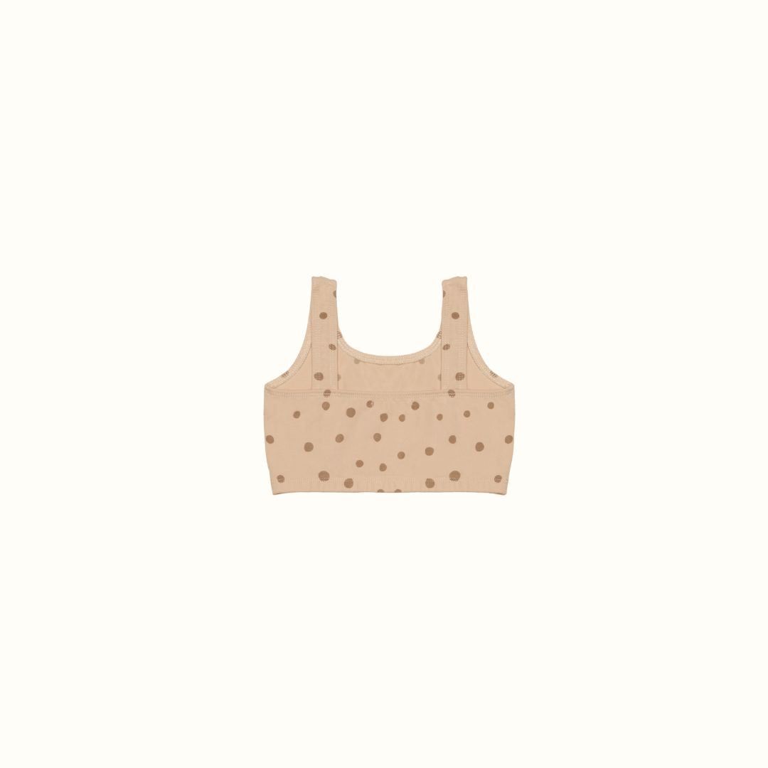 DAISY DOTS CROP TANK TOP BEIGE - nikasgotsoul