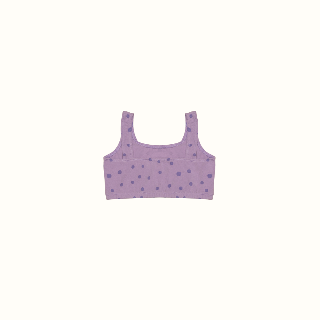 DAISY DOTS CROP TANK TOP PURPLE - nikasgotsoul