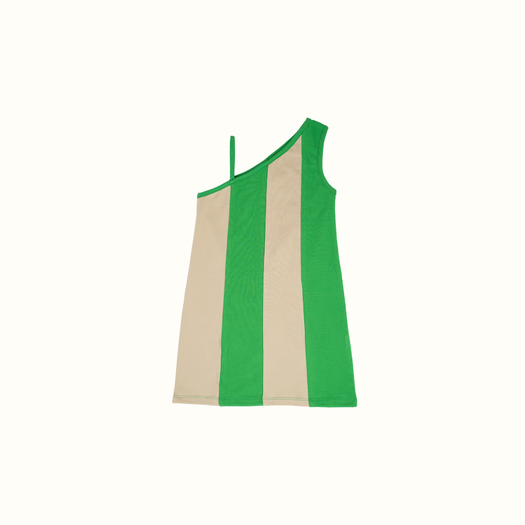 HARMONY STRIPE DRESS GREEN - nikasgotsoul
