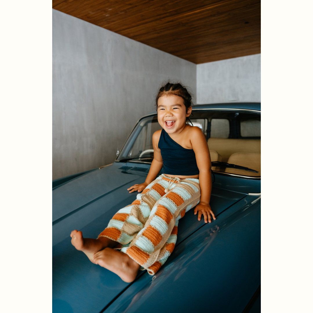 LILY ONE SHOULDER TOP NAVY - nikasgotsoul