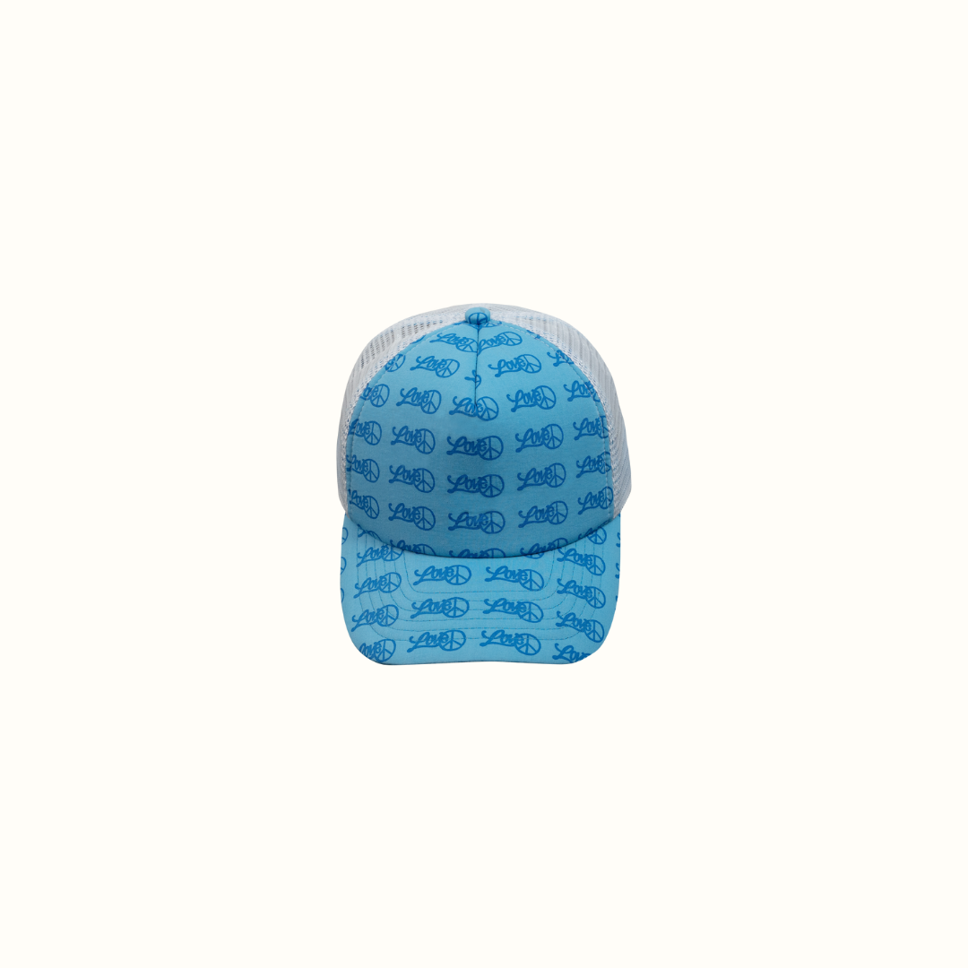 LOVE TRUCKER MESH CAP - BLUE - nikasgotsoul