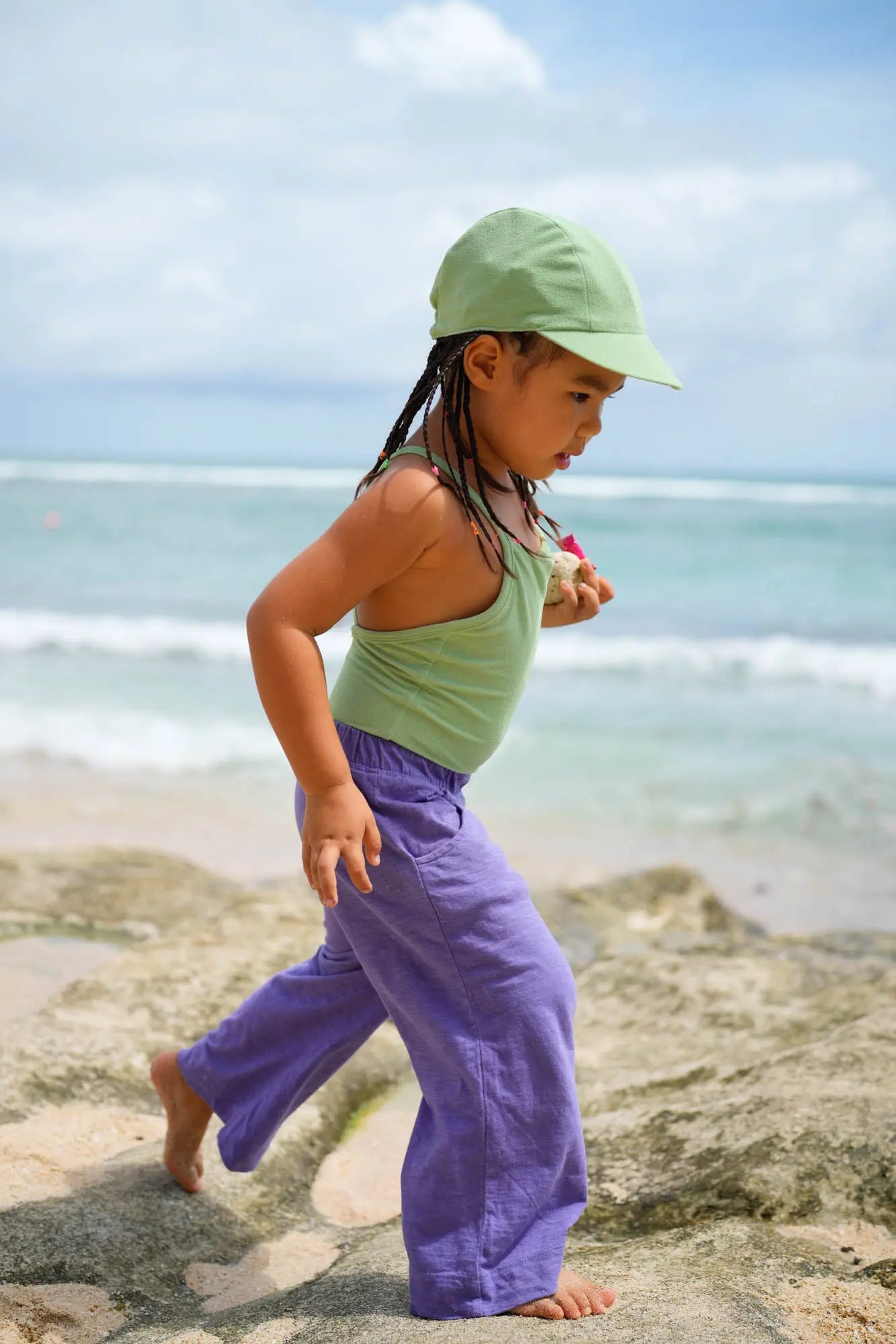 PICNIC SLUB COTTON PANTS PURPLE - nikasgotsoul