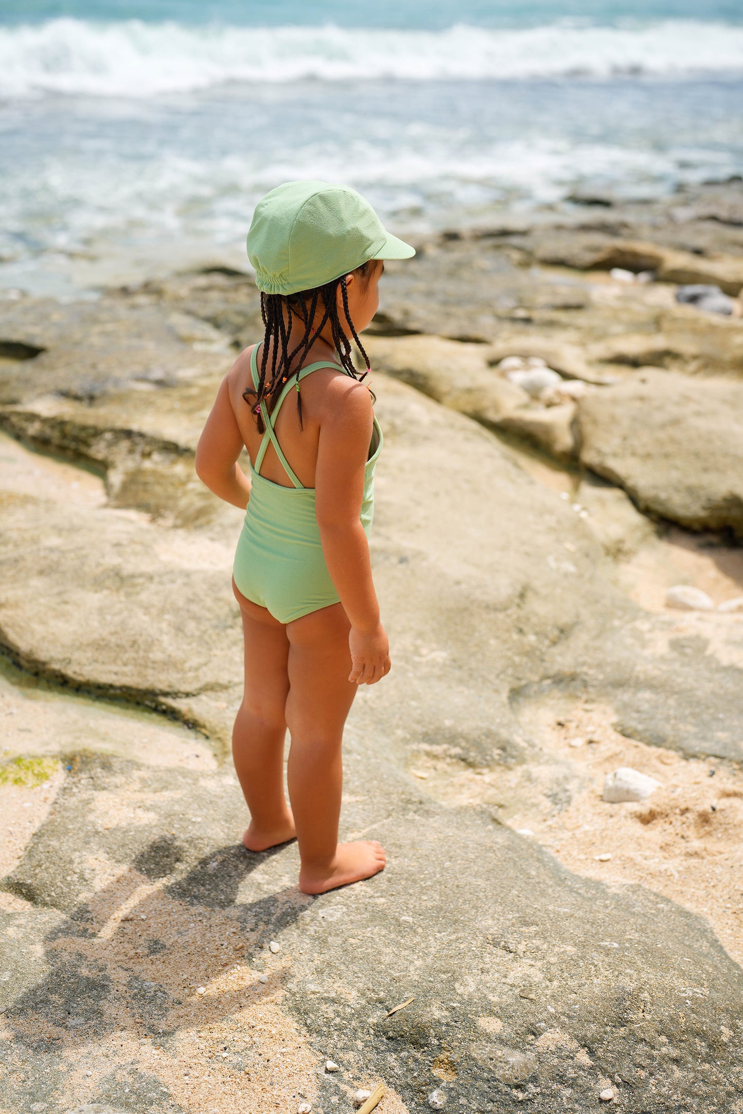 DREAM SWIMSUIT WITH HAT LIME - nikasgotsoul