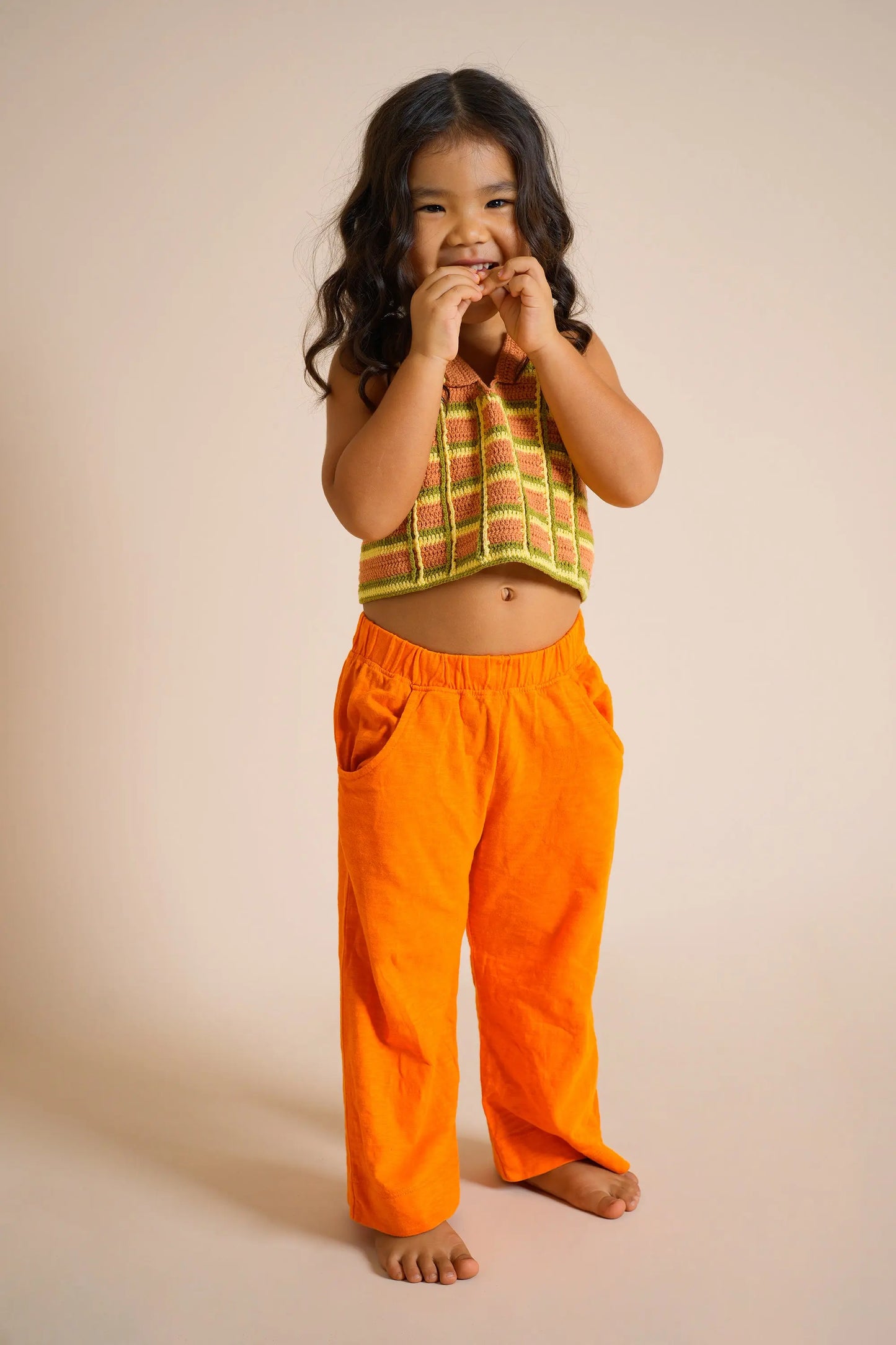 SUMMER BEACH CROCHET TOP ORANGE - nikasgotsoul
