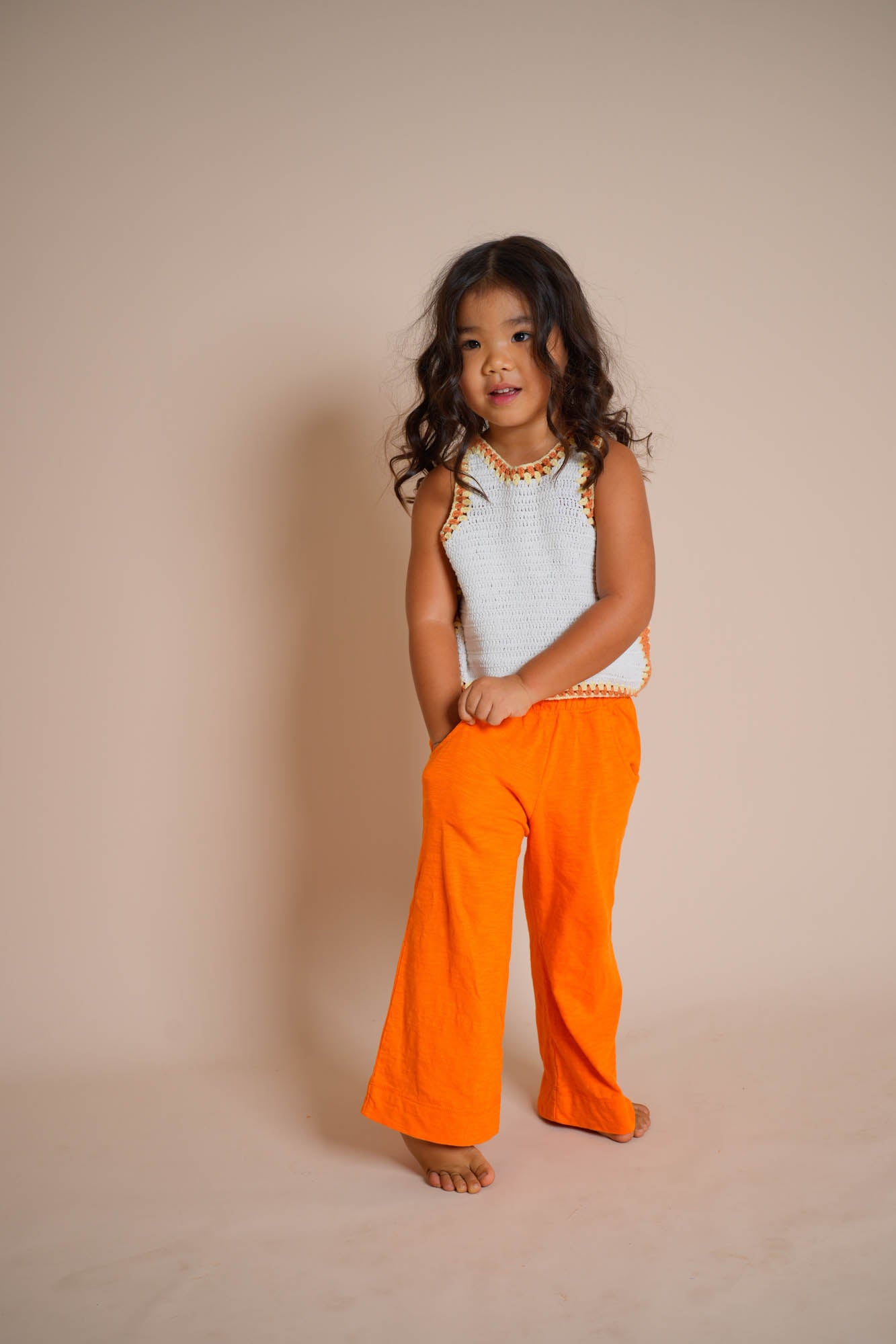 PICNIC SLUB COTTON PANTS ORANGE - nikasgotsoul