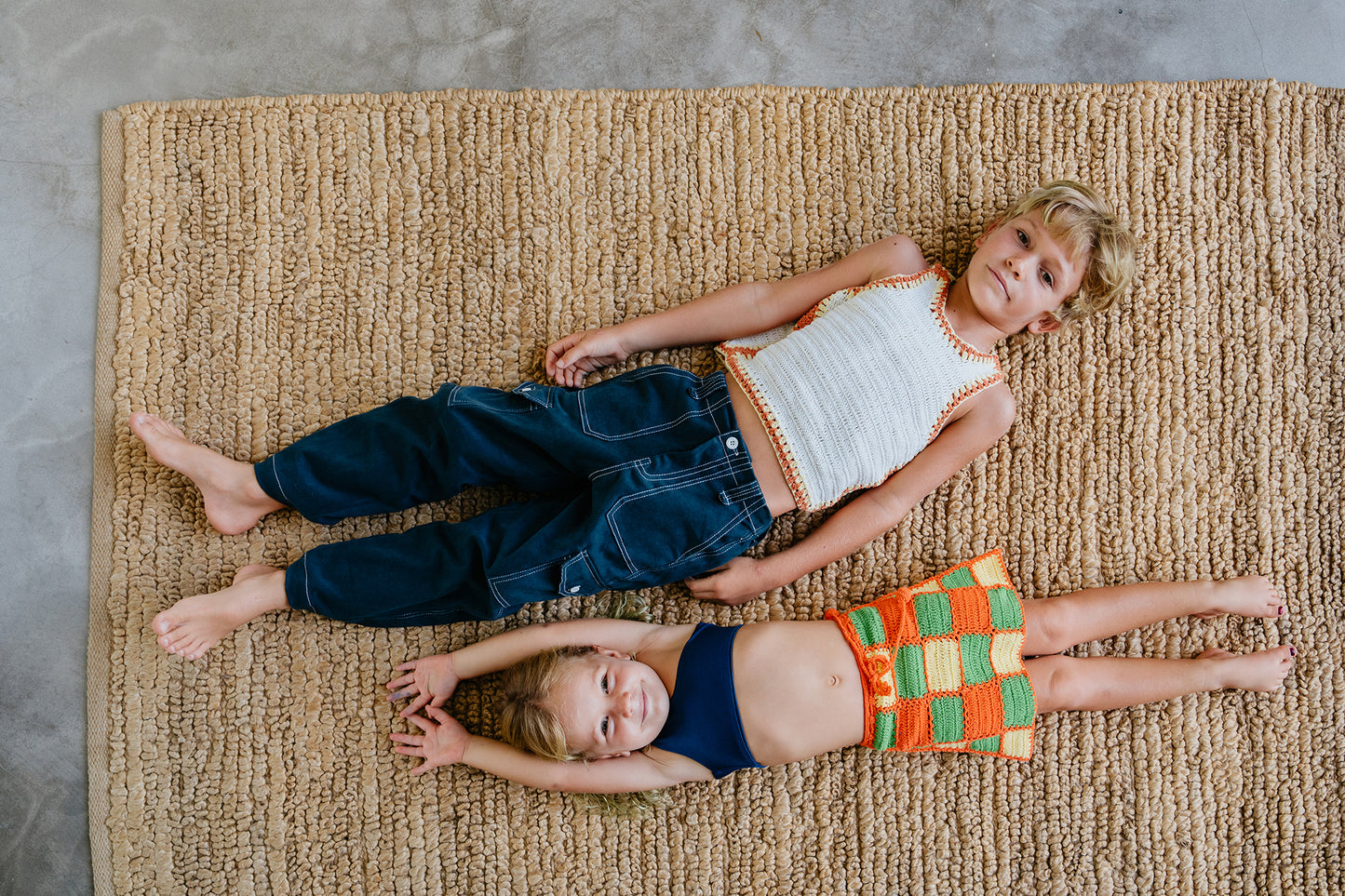 SUNFLOWER PATCH CROCHET SKIRT ORANGE - nikasgotsoul