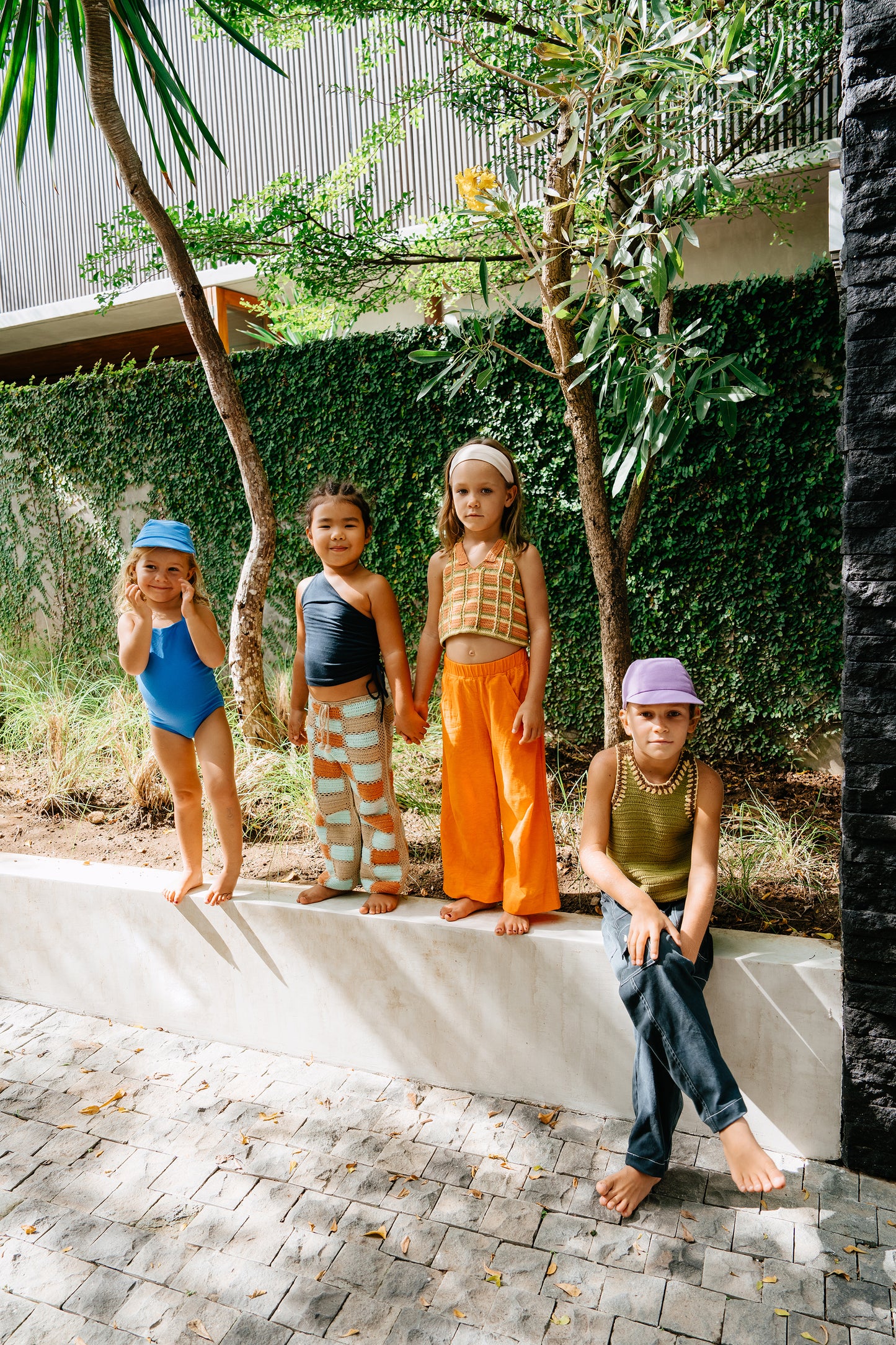 LILY ONE SHOULDER TOP NAVY - nikasgotsoul