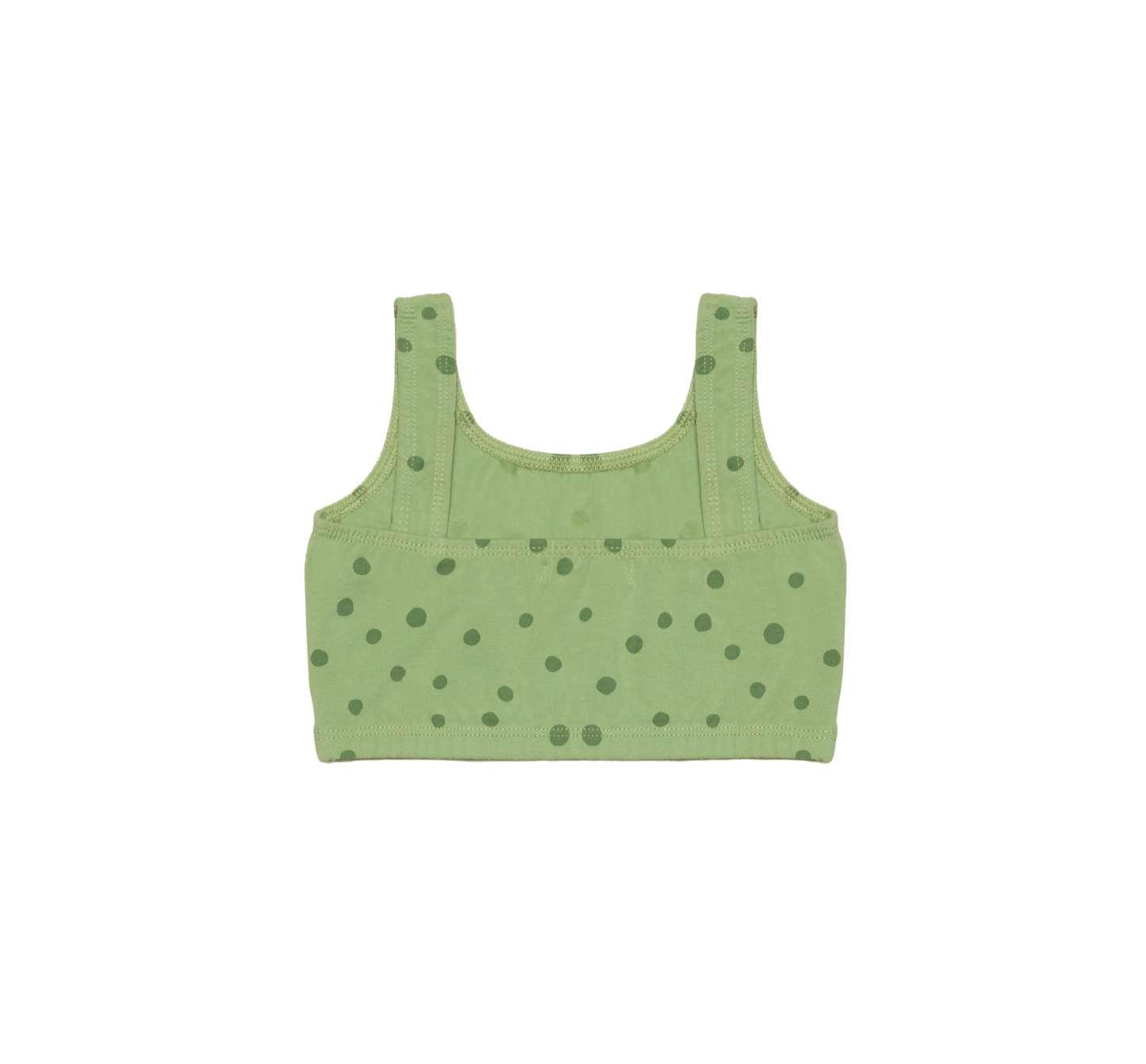 DAISY DOTS CROP TANK TOP GREEN - nikasgotsoul