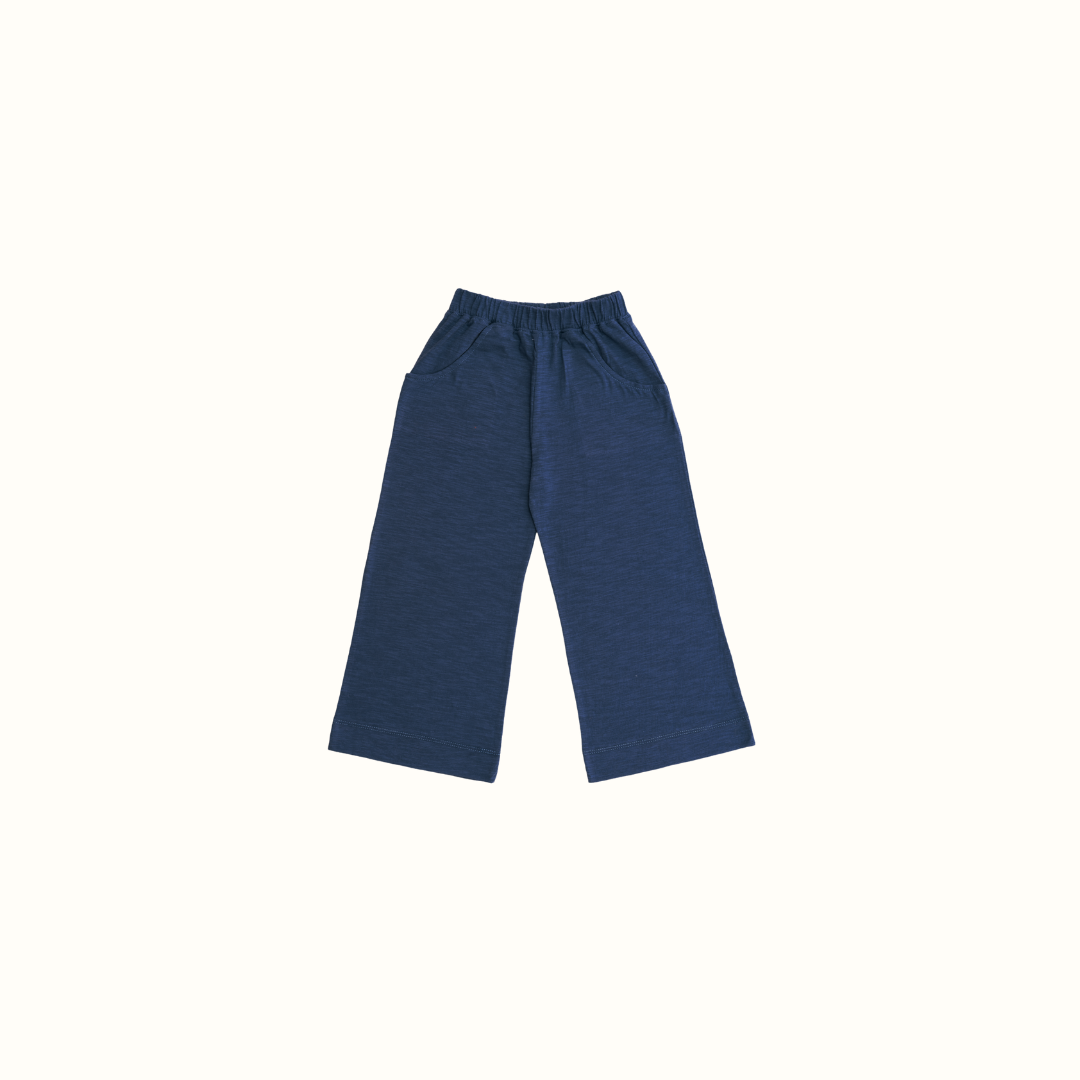 PICNIC SLUB COTTON PANTS NAVY BLUE - nikasgotsoul
