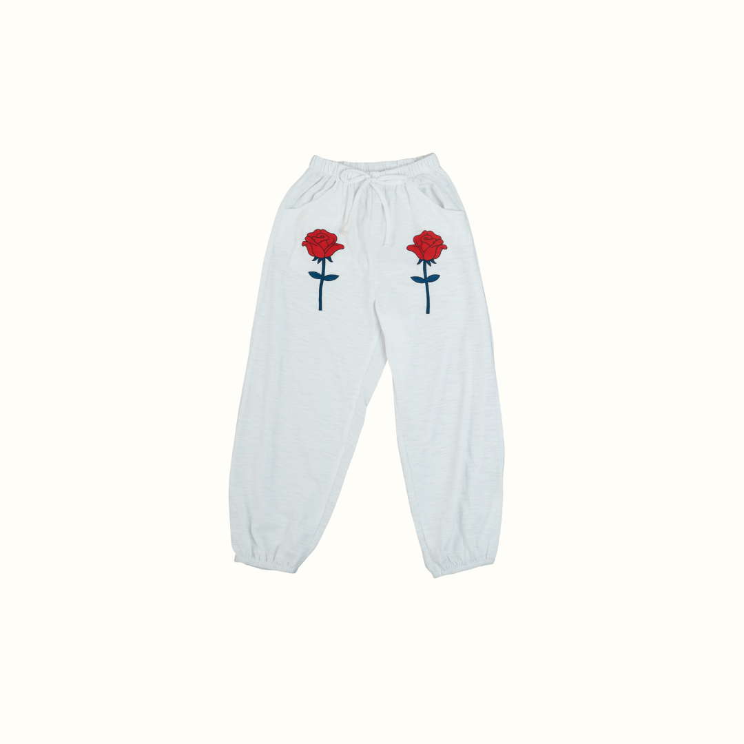 ROSE JOGGER PANTS - WHITE - nikasgotsoul
