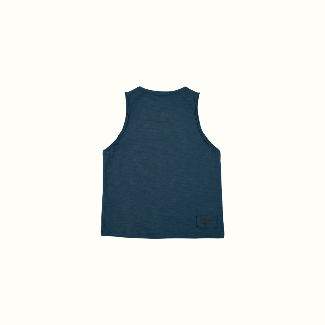 ROSE SLEEVELESS TOP - NAVY - nikasgotsoul
