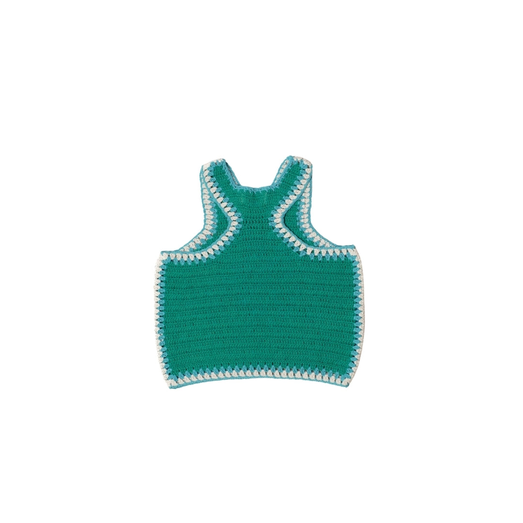 SANTI CROCHET RUNNING TOP HANDMADE - TOSCA - nikasgotsoul