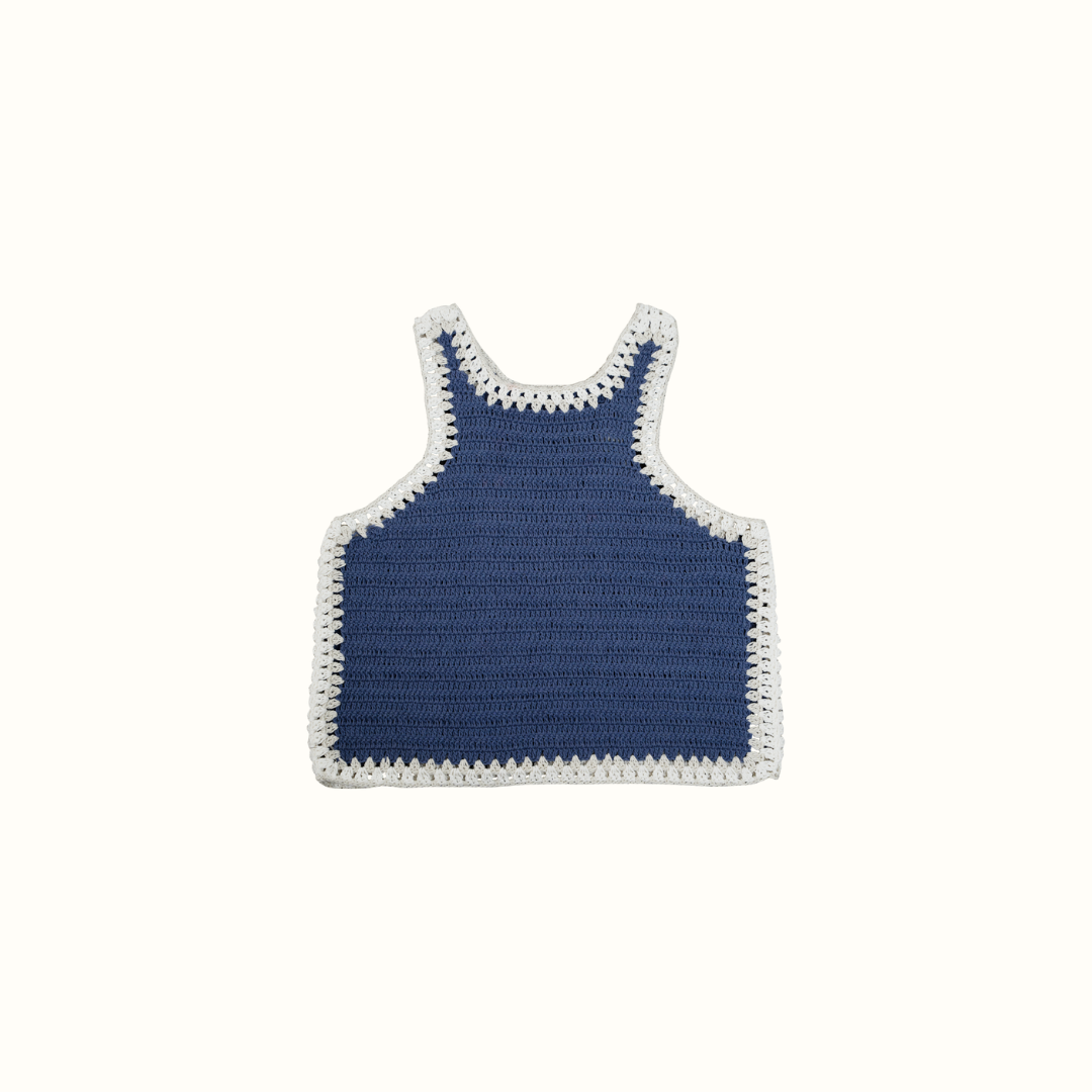 SANTI CROCHET RUNNING TOP HAND MADE - PURPLE - nikasgotsoul
