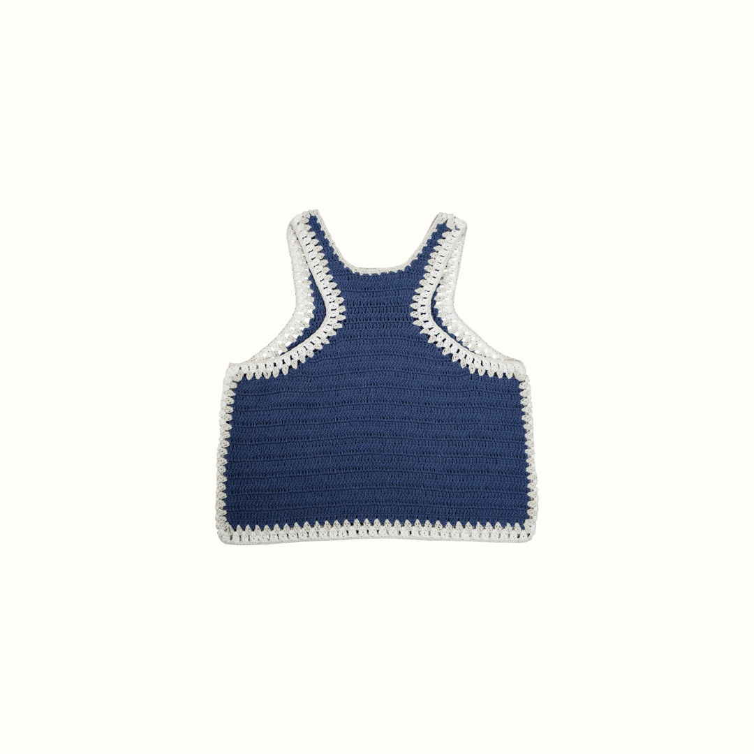 SANTI CROCHET RUNNING TOP HAND MADE - PURPLE - nikasgotsoul