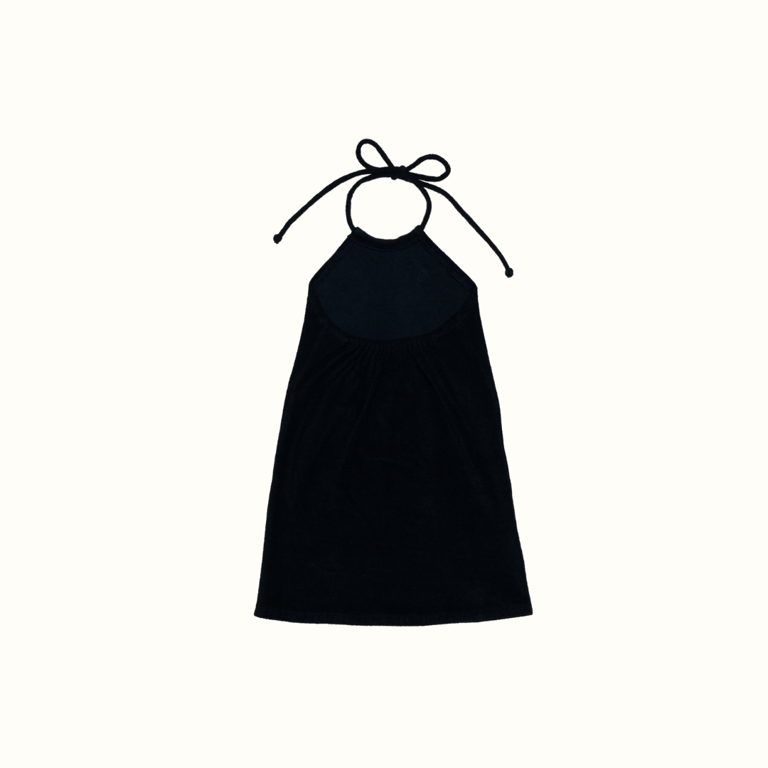 SUMMER PARTY TERRY FLOWER DRESS NAVY - nikasgotsoul