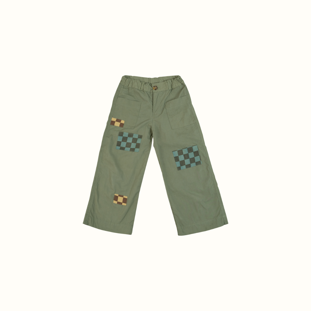 CAMP CHECK PATCHWORK PANTS - nikasgotsoul