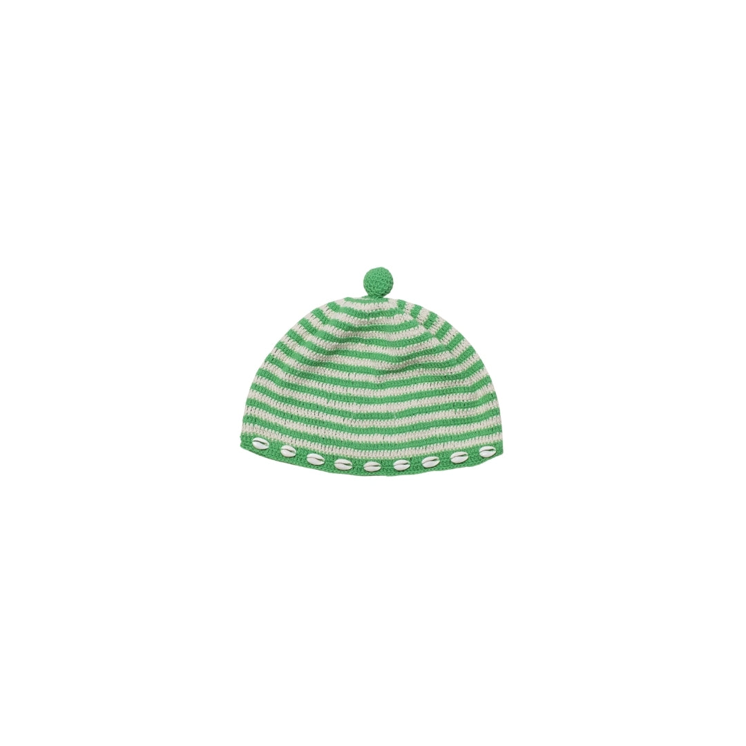 ELFIN SHELL CROCHET HAT - GREEN - nikasgotsoul