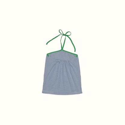 GIGI STRIPE HALTER TOP - STRIPED BLUE - nikasgotsoul