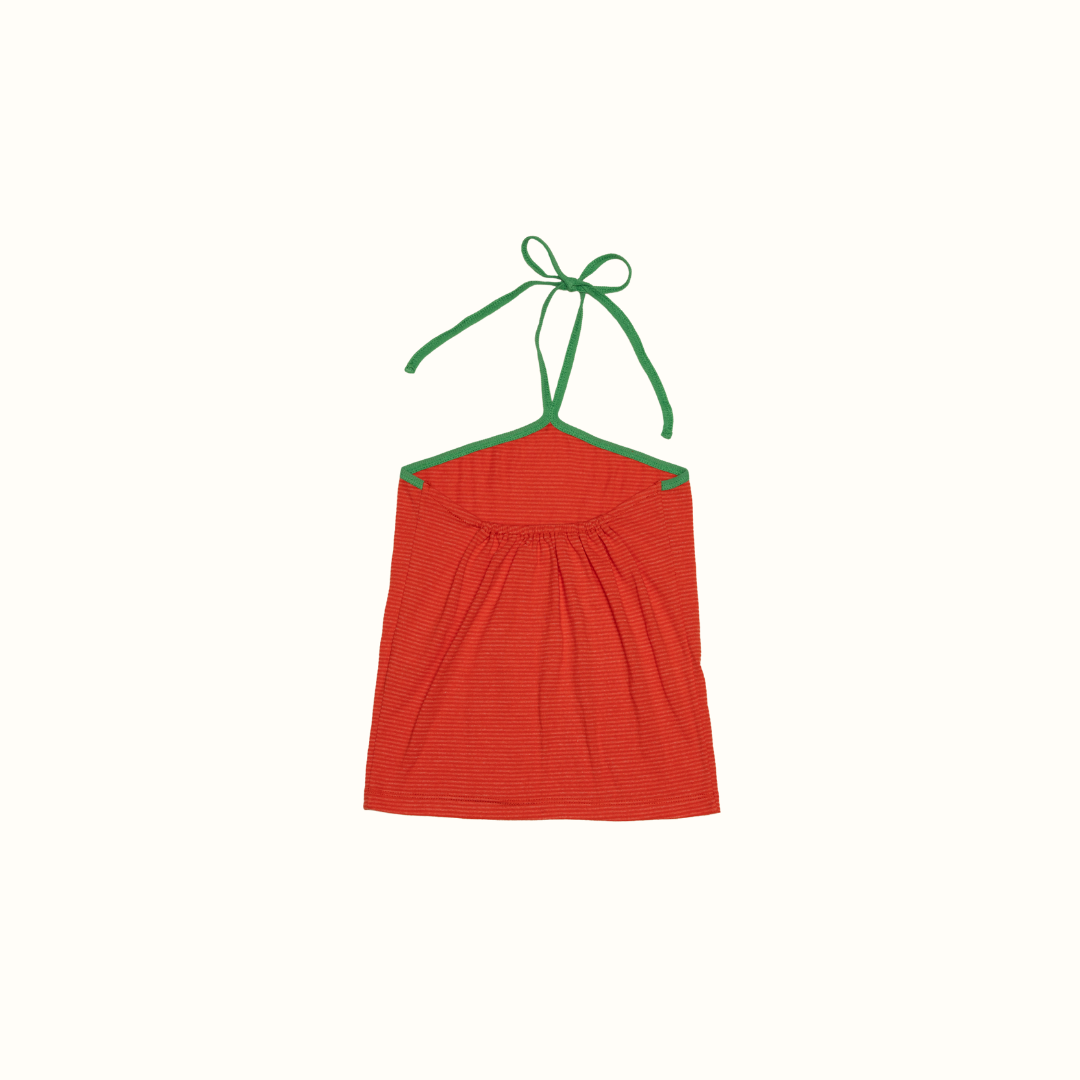 GIGI STRIPE HALTER TOP - STRIPED RED - nikasgotsoul