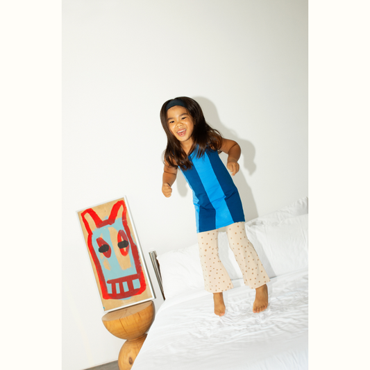HARMONY STRIPE DRESS BLUE - nikasgotsoul