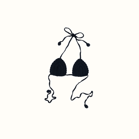 JOY CROCHET BIKINI TOP NAVY - nikasgotsoul
