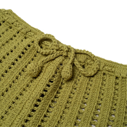 JUNE CROCHET LONG PANTS - KHAKI - nikasgotsoul