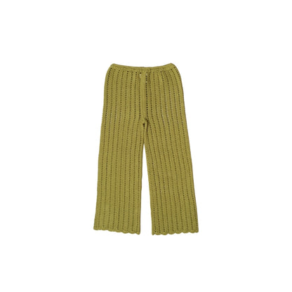 JUNE CROCHET LONG PANTS - KHAKI - nikasgotsoul