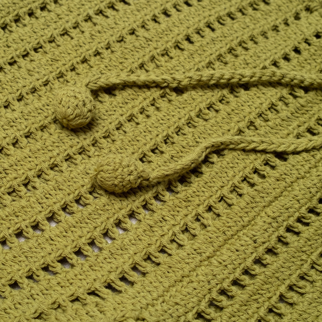 JUNE CROCHET LONG PANTS - KHAKI - nikasgotsoul