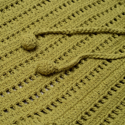 JUNE CROCHET LONG PANTS - KHAKI - nikasgotsoul