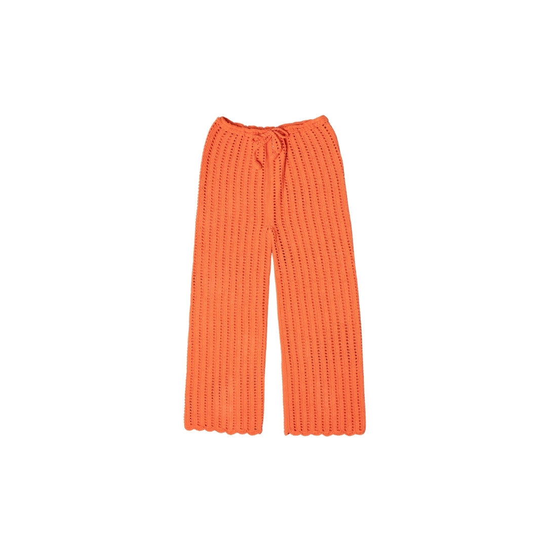 JUNE CROCHET LONG PANTS - ORANGE - nikasgotsoul