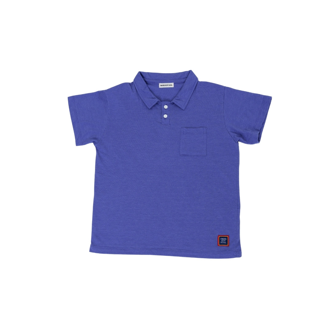 LUCAS POLO STRIPE TOP - PURPLE - nikasgotsoul