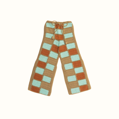 MAGIC PATCH CROCHET PANTS MINT - nikasgotsoul
