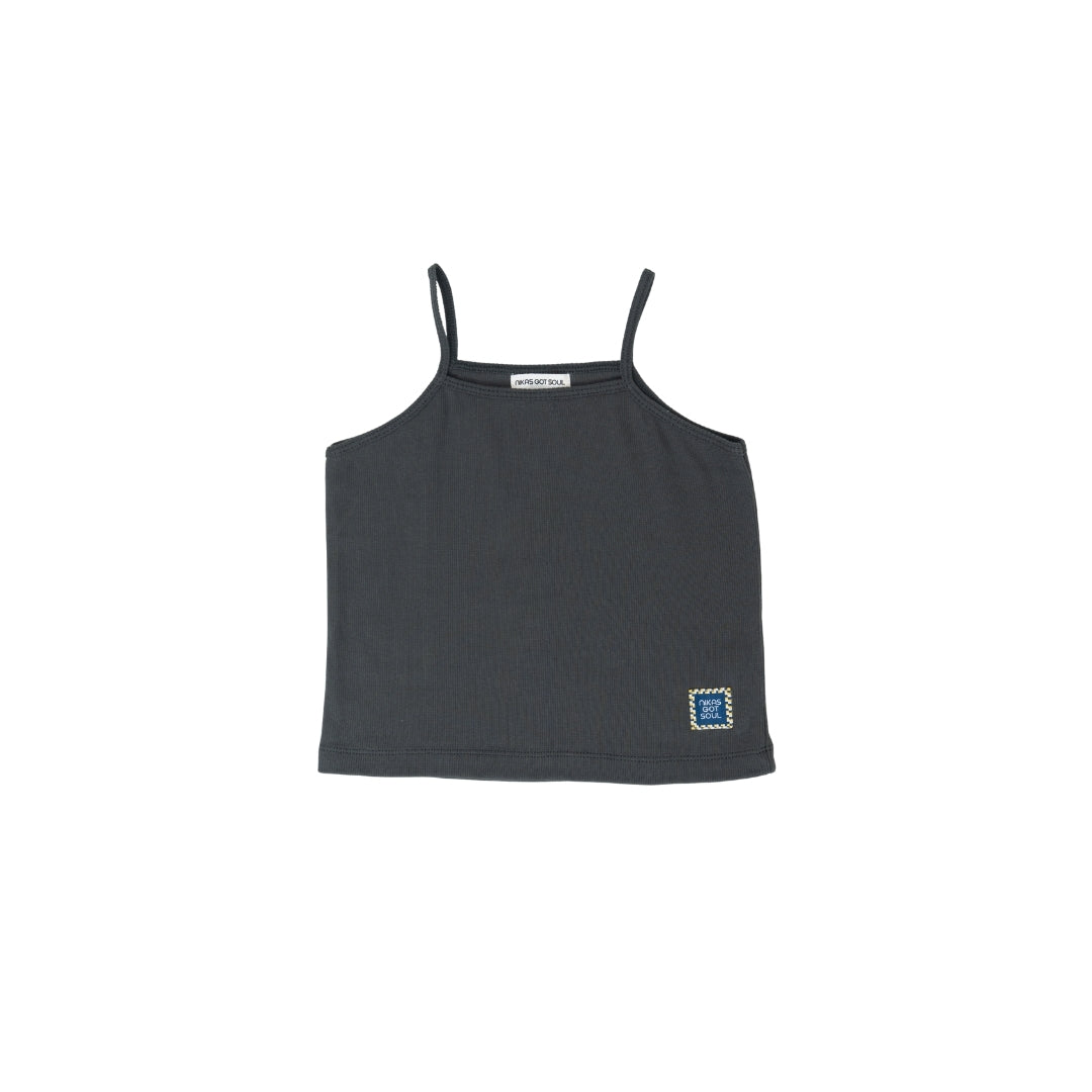 NALU TANK TOP - CHARCOAL - nikasgotsoul