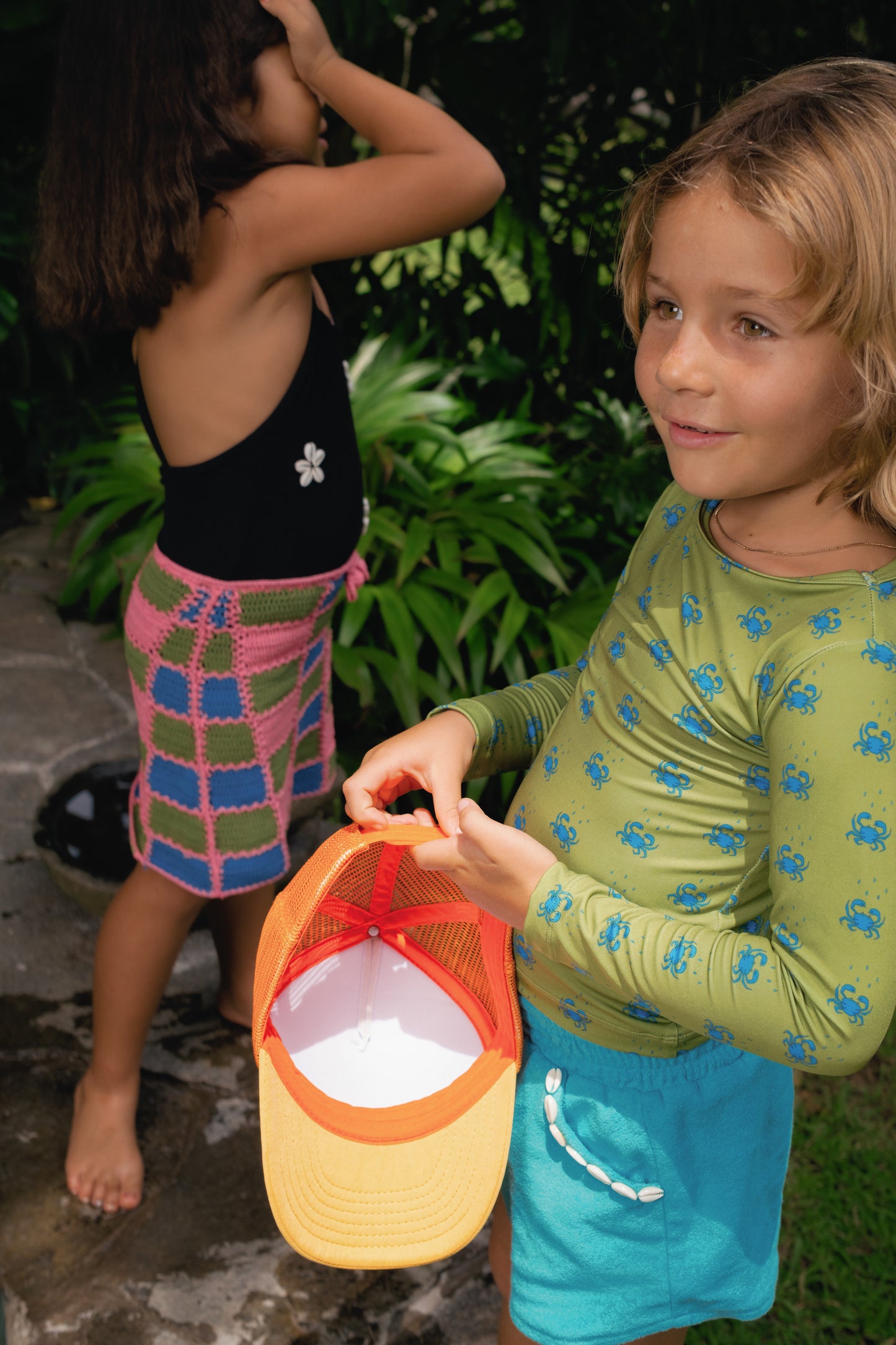 BAY POCKET SHELL SHORTS - OCEAN BLUE