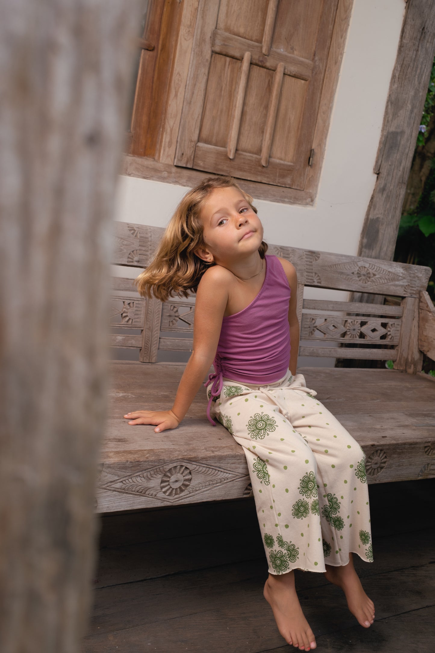 LILY ONE SHOULDER TOP - VIOLET