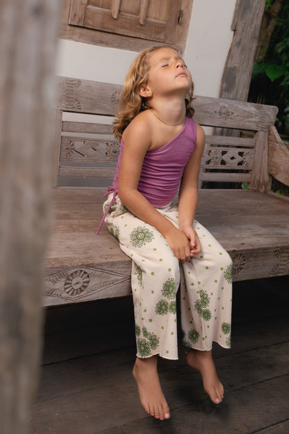 LILY ONE SHOULDER TOP - VIOLET