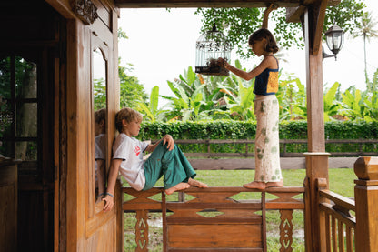 COCO TWIN CROCHET TUBE TOP - NAVY-YELLOW