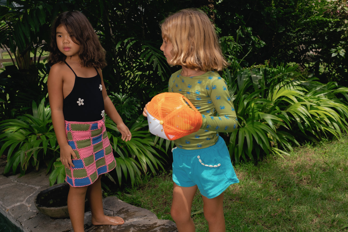 BAY POCKET SHELL SHORTS - OCEAN BLUE