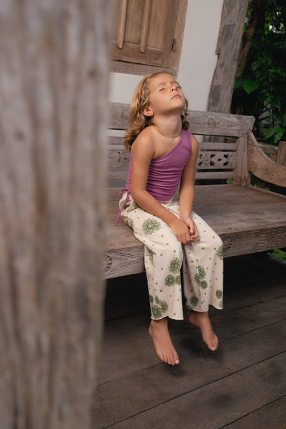 LILY ONE SHOULDER TOP - VIOLET