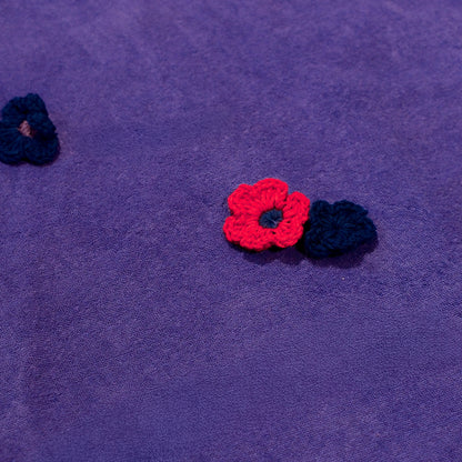 SUMMER PARTY HALTER TERRY FLOWER DRESS - PURPLE