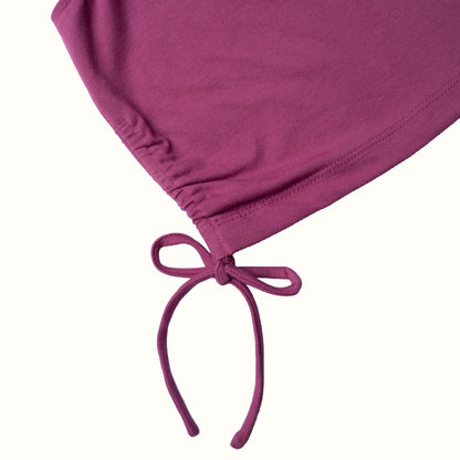 LILY ONE SHOULDER TOP - VIOLET