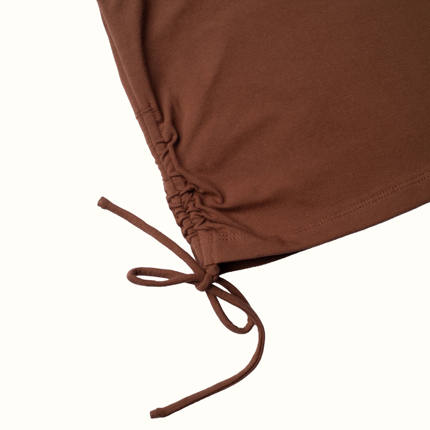 LILY ONE SHOULDER TOP - BROWN