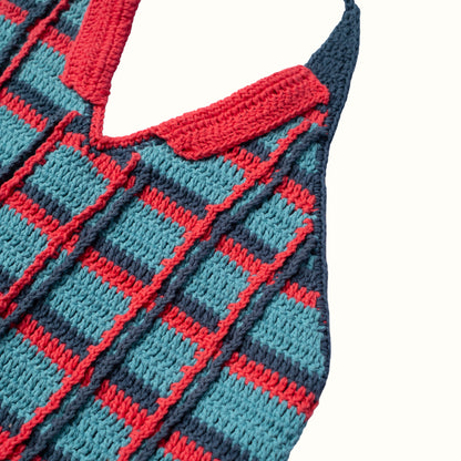 SUMMER BEACH CROCHET TOP HANDMADE - BLUE