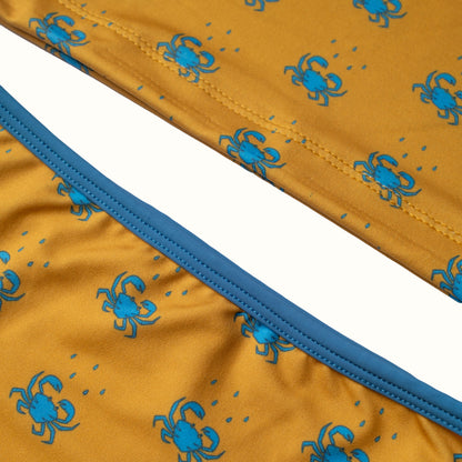 LULU CRAB LONG SLEEVES BIKINI SET - BISCUIT