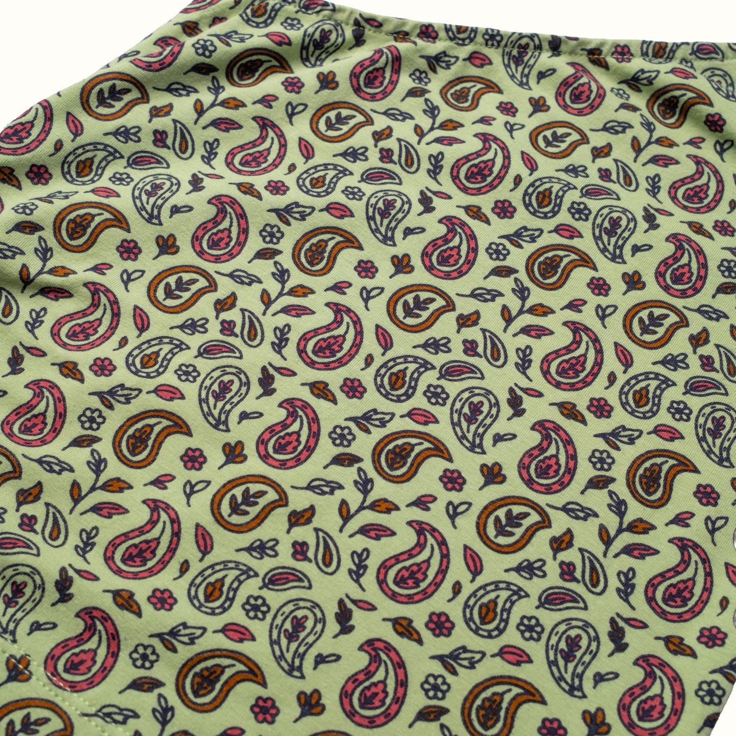 LILY PAISLEY ONE SHOULDER TOP - GREEN