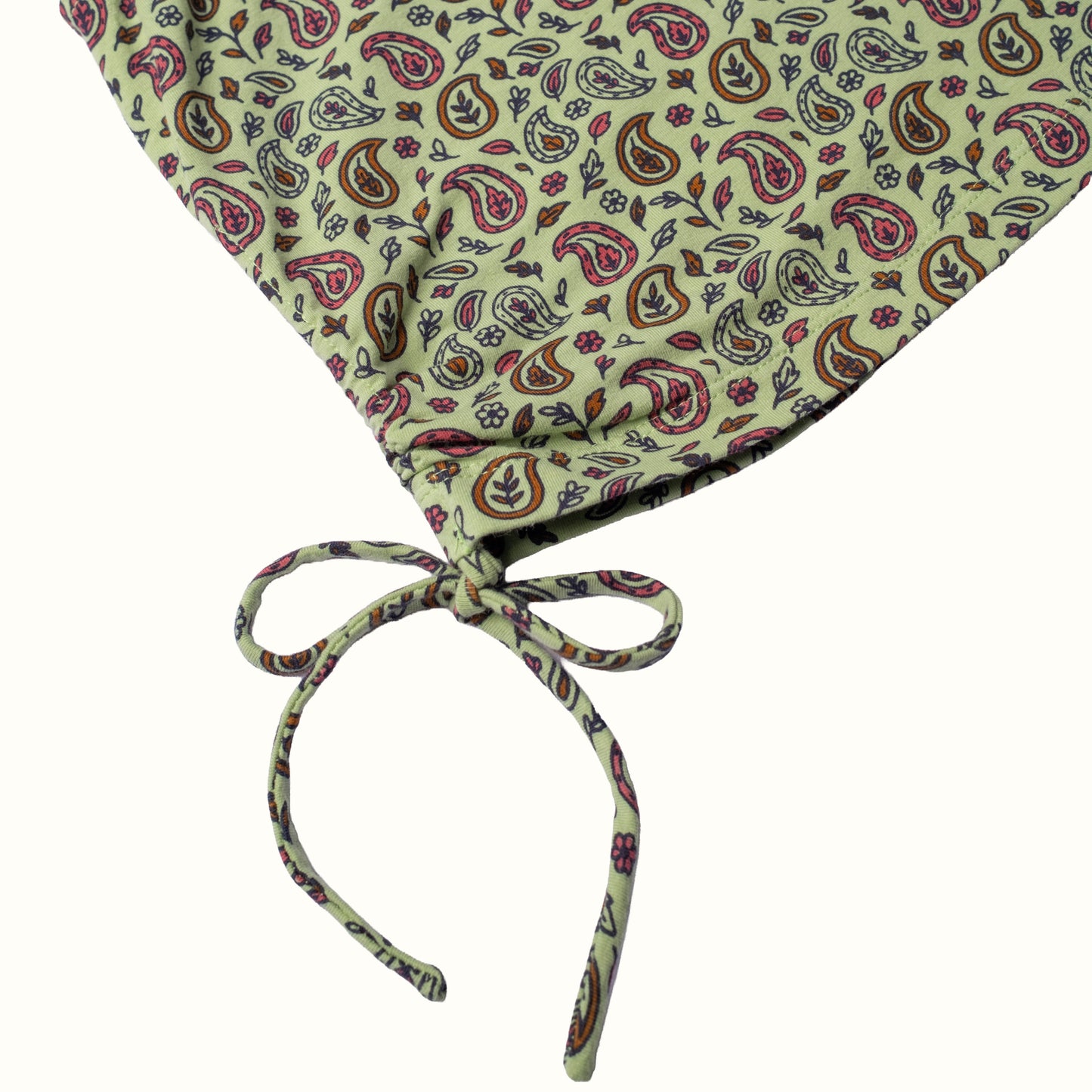 LILY PAISLEY ONE SHOULDER TOP - GREEN