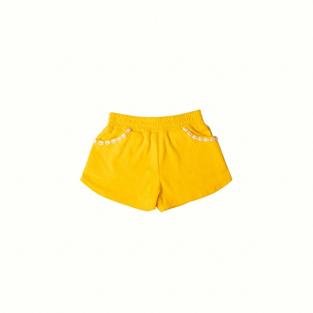 BAY POCKET SHELL SHORTS - SAND YELLOW
